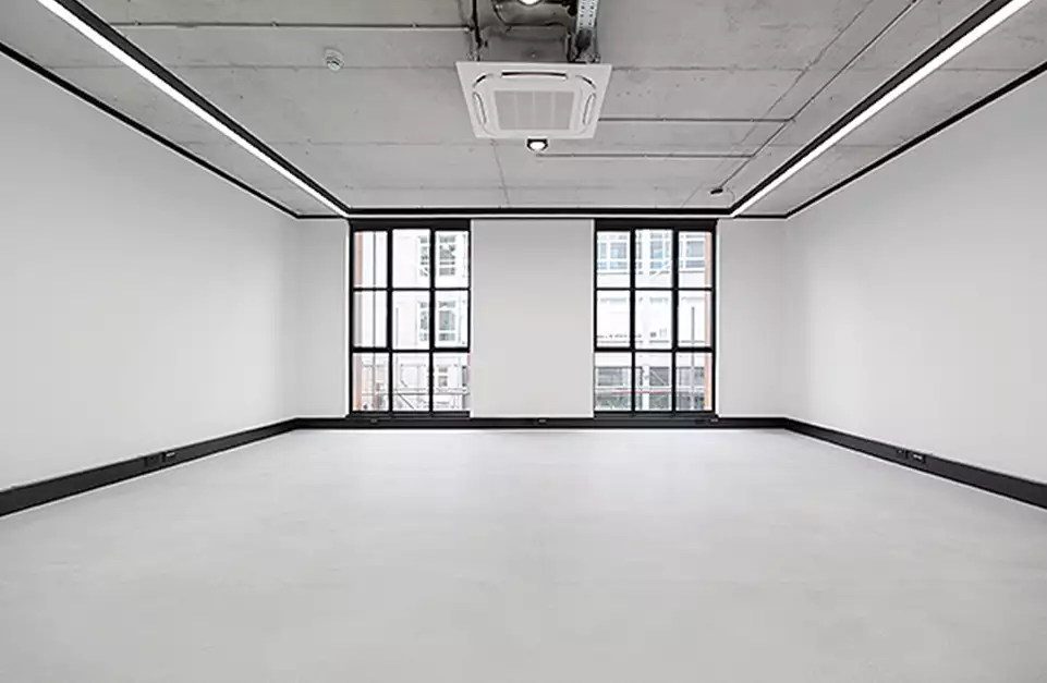 Office space to rent at The Frames, 1 Phipp Street, London, unit FR.114, 606 sq ft (56 sq m).