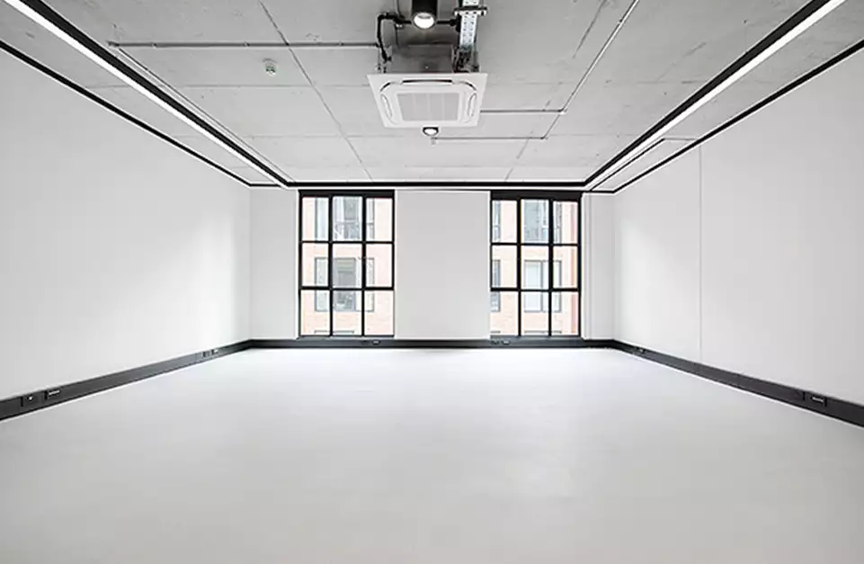 Office space to rent at The Frames, 1 Phipp Street, London, unit FR.210, 604 sq ft (56 sq m).