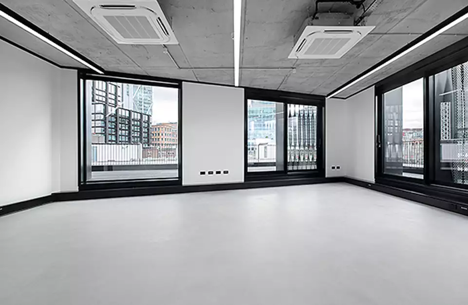 Office space to rent at The Frames, 1 Phipp Street, London, unit FR.315, 614 sq ft (57 sq m).