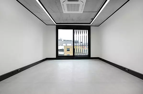 Office space to rent at The Frames, 1 Phipp Street, London, unit FR.412, 334 sq ft (31 sq m).