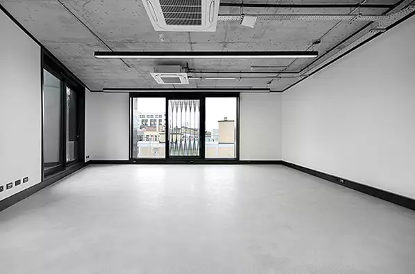 Office space to rent at The Frames, 1 Phipp Street, London, unit FR.415, 619 sq ft (57 sq m).