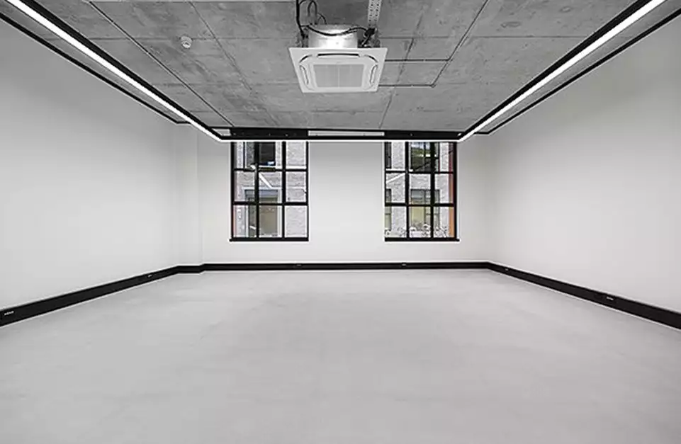 Office space to rent at The Frames, 1 Phipp Street, London, unit FR.G01, 620 sq ft (57 sq m).