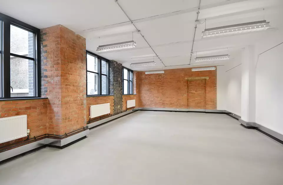 Office space to rent at Pill Box, 115 Coventry Road, Bethnal Green, London, unit PB.119, 560 sq ft (52 sq m).