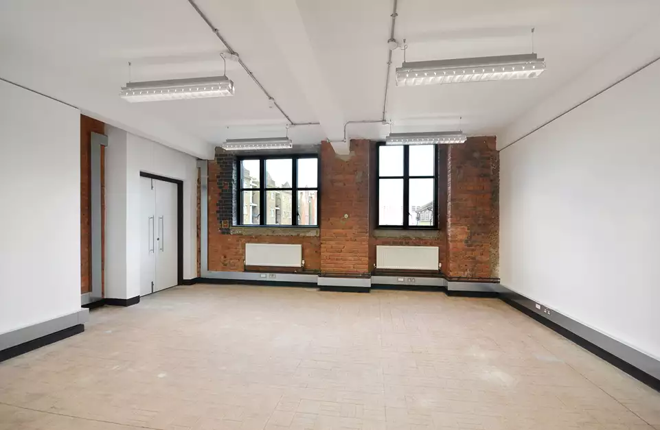 Office space to rent at Pill Box, 115 Coventry Road, Bethnal Green, London, unit PB.220, 551 sq ft (51 sq m).