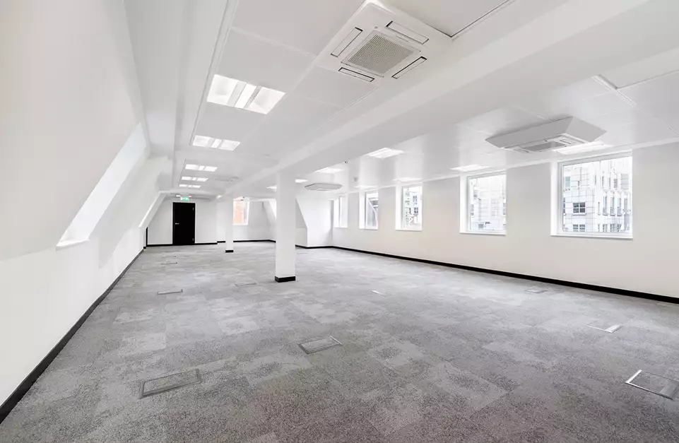 Office space to rent at Fleet Street, 154 - 160 Fleet Street, Blackfriars, London, unit FS.501, 1566 sq ft (145 sq m).