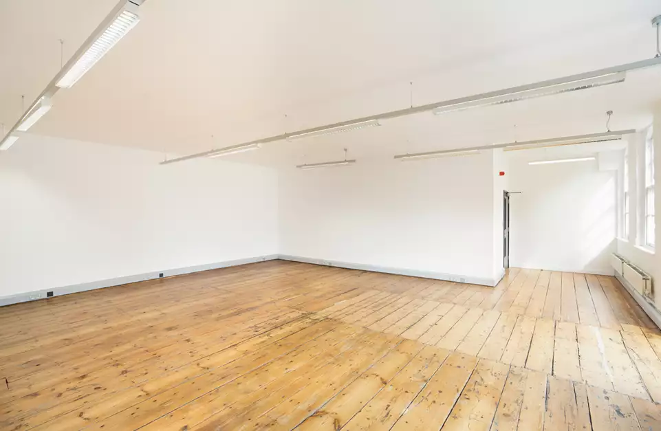 Office space to rent at The Leather Market, Weston Street, London, unit LM05.201, 778 sq ft (72 sq m).