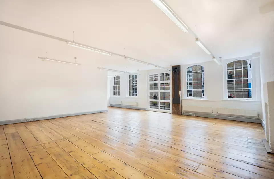 Office space to rent at The Leather Market, Weston Street, London, unit LM05.201, 778 sq ft (72 sq m).