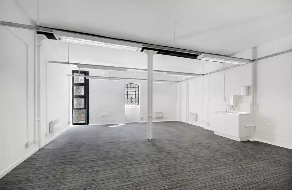 Office space to rent at The Leather Market, Weston Street, London, unit LM13.103, 567 sq ft (52 sq m).