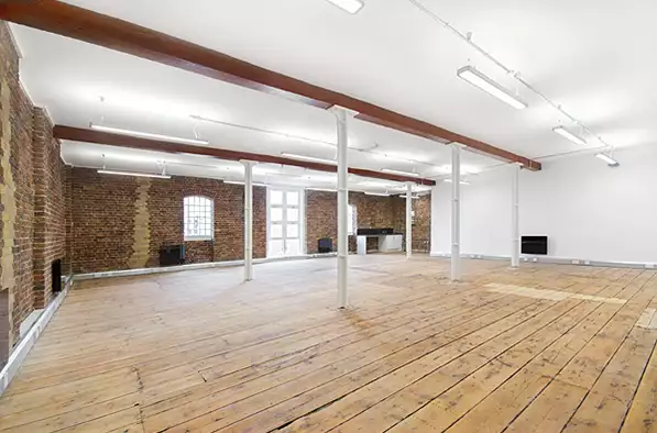 Office space to rent at The Leather Market, Weston Street, London, unit LM13.202, 1390 sq ft (129 sq m).