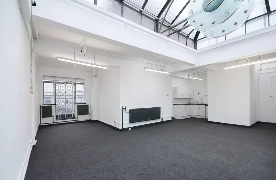 Office space to rent at Leroy House, 436 Essex Road, London, unit LY4F/H, 605 sq ft (56 sq m).