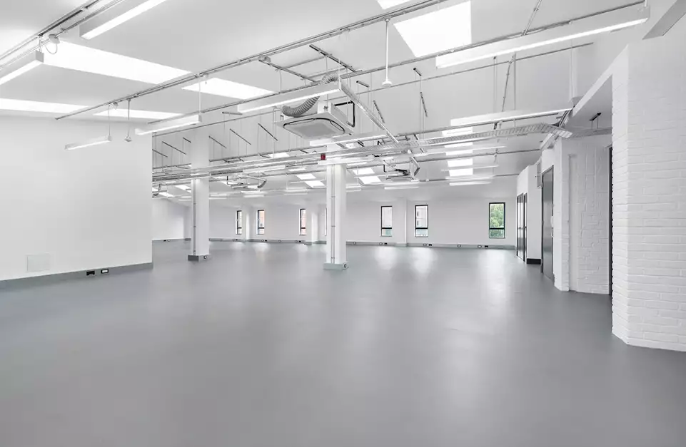 Office space to rent at East London Works, 75  Whitechapel Road, London, unit WH3.31-7, 3945 sq ft (366 sq m).