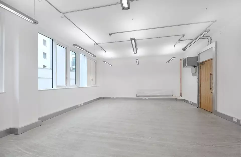 Office space to rent at The Light Bulb, 1 Filament Walk, Wandsworth, London, unit LU.104, 572 sq ft (53 sq m).