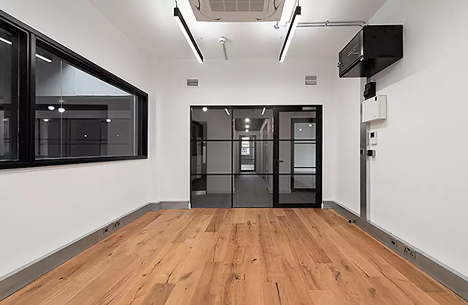Office space to rent at Wenlock Studios, 50-52 Wharf Road, Islington, London, unit WR.4.04, 182 sq ft (16 sq m).