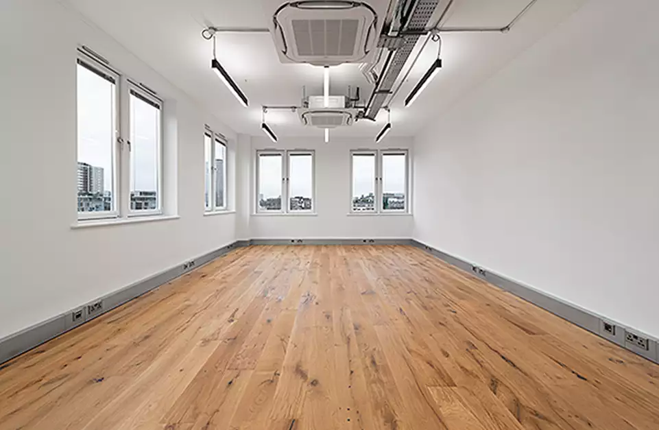 Office space to rent at Wenlock Studios, 50-52 Wharf Road, Islington, London, unit WR.4.06, 417 sq ft (38 sq m).