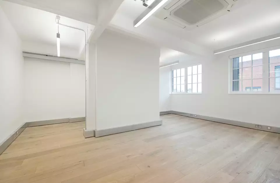 Office space to rent at The Print Rooms, 164/180 Union Street, Waterloo, London, unit LI.407, 294 sq ft (27 sq m).