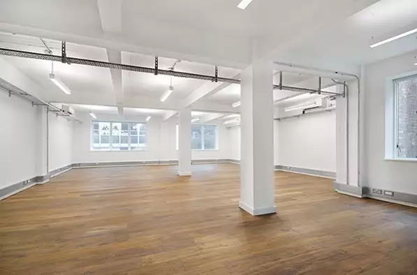 Office space to rent at The Record Hall, 16-16A Baldwins Gardens, London, unit RH.120, 1041 sq ft (96 sq m).