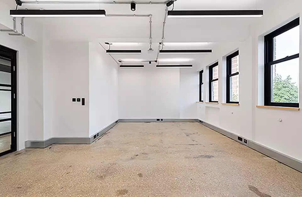 Office space to rent at The Shepherds Building, Charecroft Way, London, unit SH.303, 381 sq ft (35 sq m).