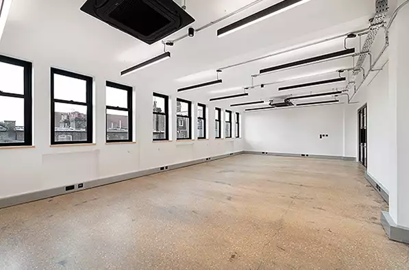 Office space to rent at The Shepherds Building, Charecroft Way, London, unit SH.315, 686 sq ft (63 sq m).