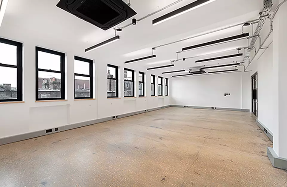 Office space to rent at The Shepherds Building, Charecroft Way, London, unit SH.315, 686 sq ft (63 sq m).