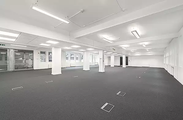Office space to rent at The Shepherds Building, Charecroft Way, London, unit SH.LG04, 2623 sq ft (243 sq m).