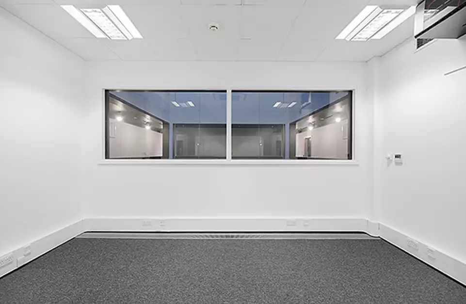 Office space to rent at Wenlock Studios, 50-52 Wharf Road, Islington, London, unit WR.1.08, 183 sq ft (17 sq m).