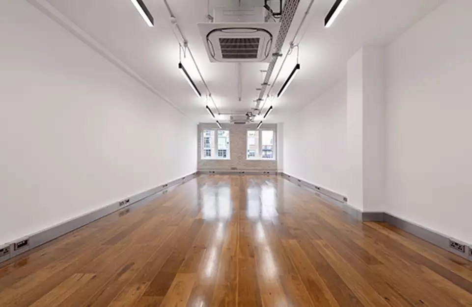 Office space to rent at Wenlock Studios, 50-52 Wharf Road, Islington, London, unit WR.2.02, 662 sq ft (61 sq m).