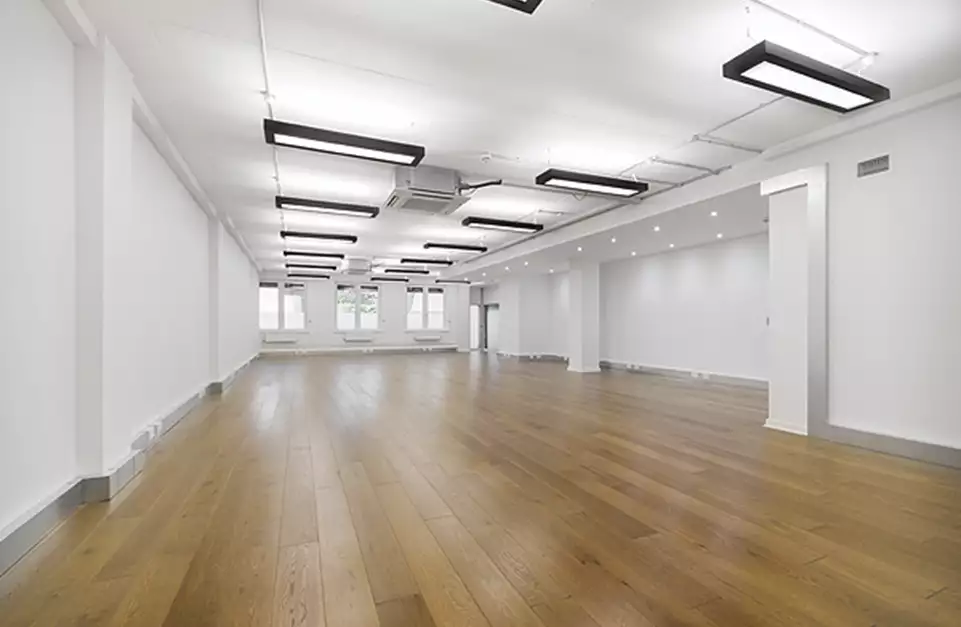 Office space to rent at Wenlock Studios, 50-52 Wharf Road, Islington, London, unit WR.G.07, 1466 sq ft (136 sq m).