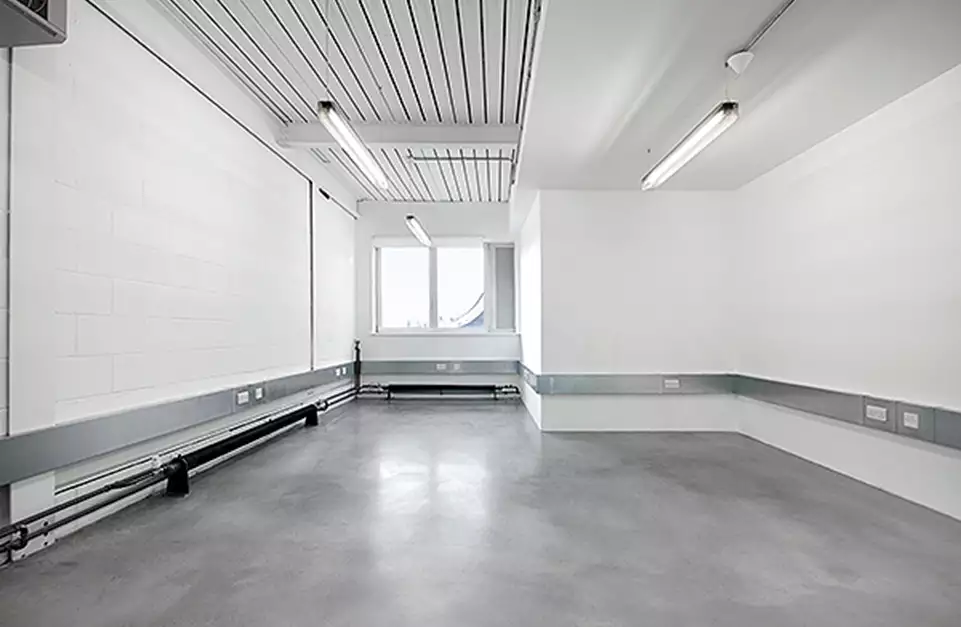 Office space to rent at Westbourne Studios, 242 Acklam Road, Portobello, London, unit WE.200A, 348 sq ft (32 sq m).