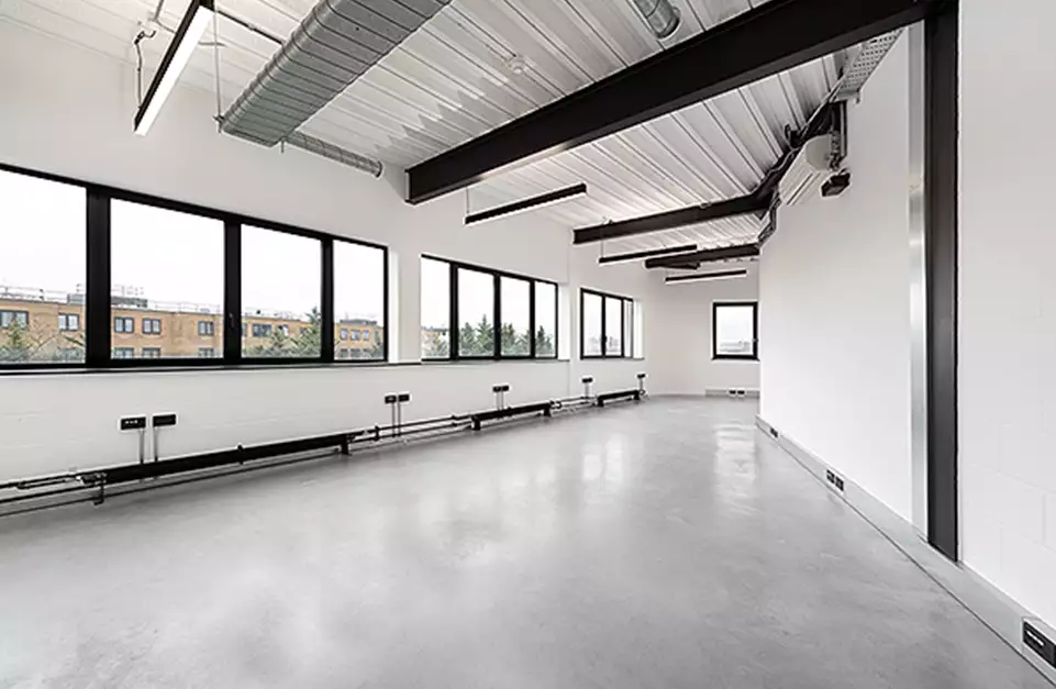 Office space to rent at Westbourne Studios, 242 Acklam Road, Portobello, London, unit WE.301, 675 sq ft (62 sq m).